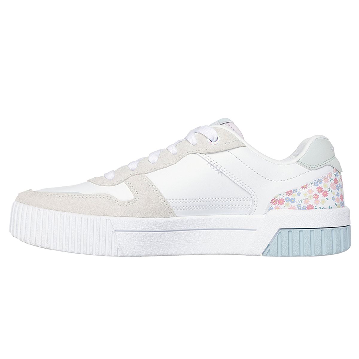 SKECHERS - Tenis Mujer Skechers Jade - Dainty Florals - Blanco - Gris