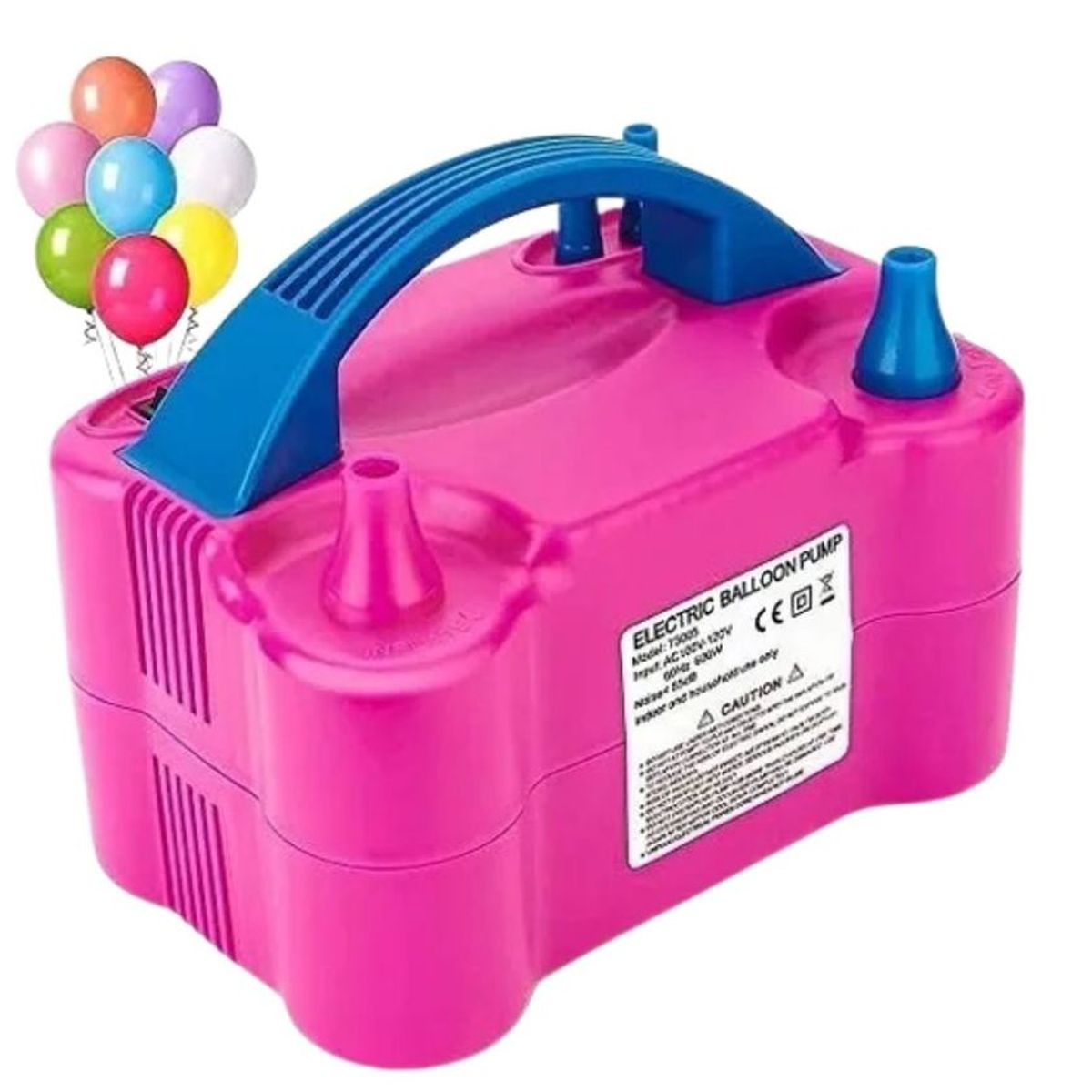 MAZUGI - Inflador Eléctrico De Globos Bombas de Doble Boquilla rosado