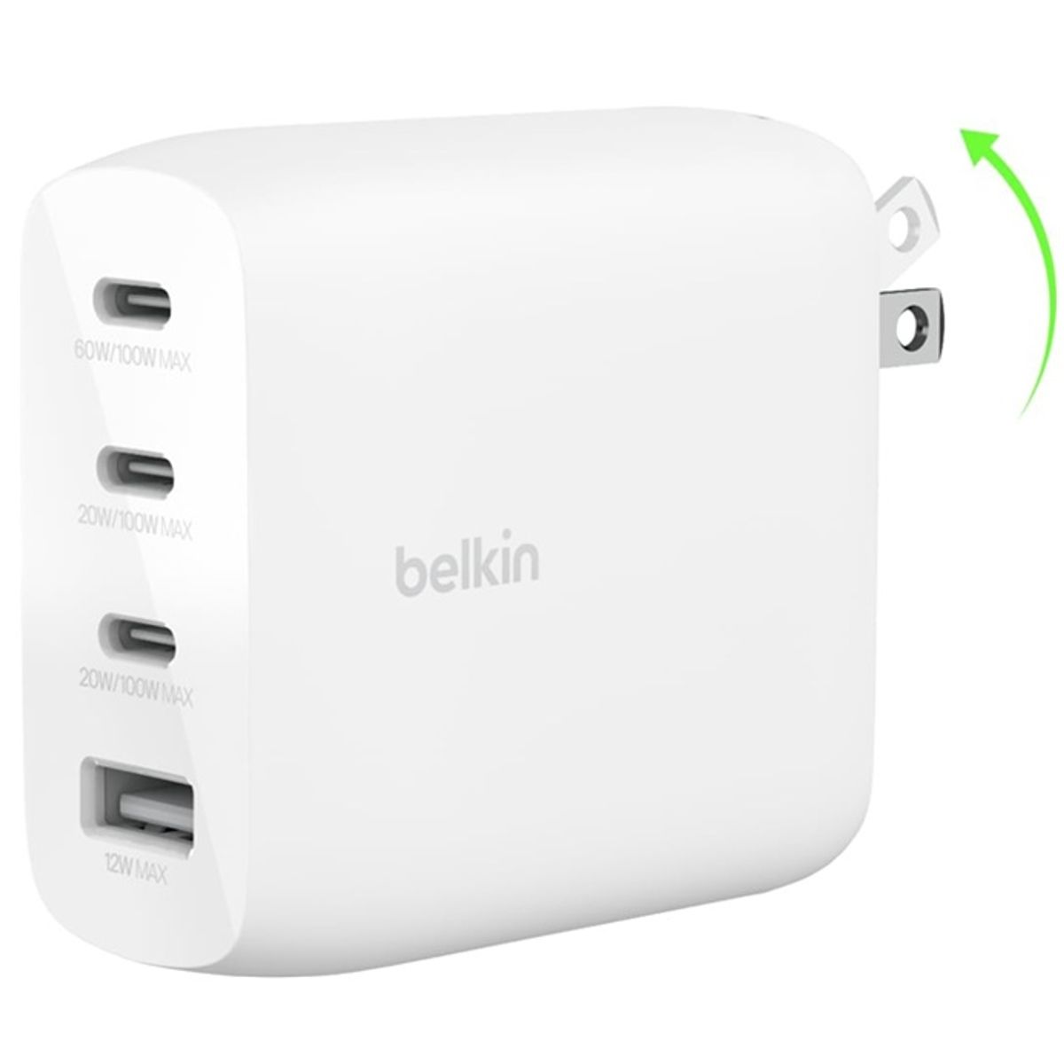 BELKIN - Belkin Bloque De Cargador Gan 112w Carga Rápida 4 Puertos