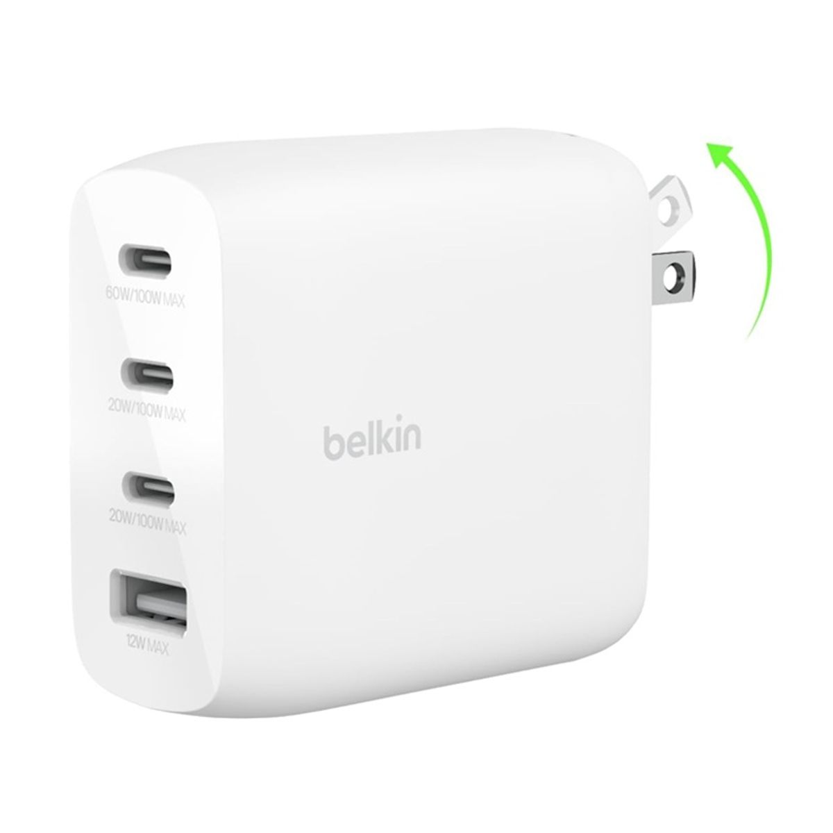 BELKIN - Belkin Bloque De Cargador Gan 112w Carga Rápida 4 Puertos