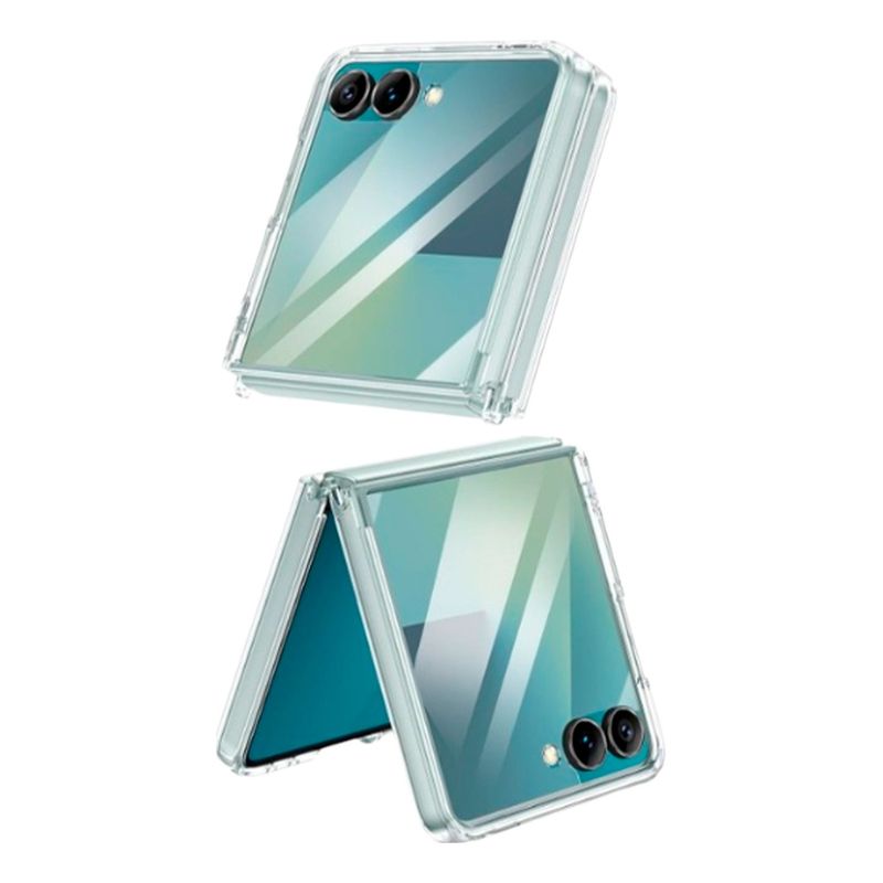 SPACE - Estuche Antigolpes Compatible Samsung Galaxy Z Flip 7 Space Pro Clear