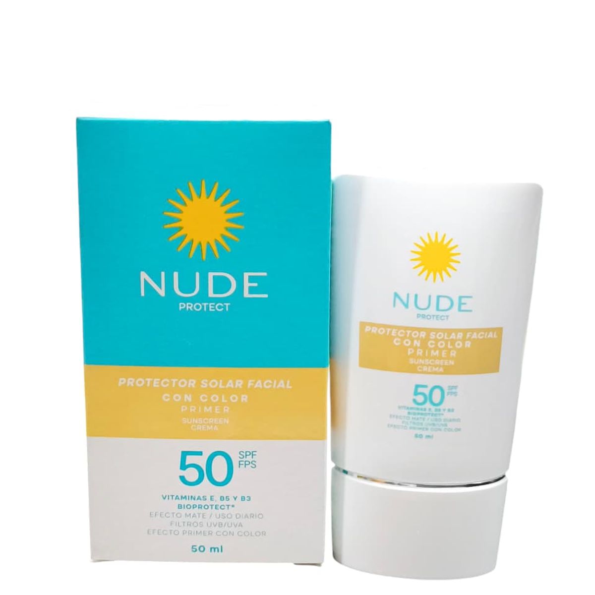NUDE - Nude Protector Facial Con Color FPS50  BIOPROTECT 50 ml