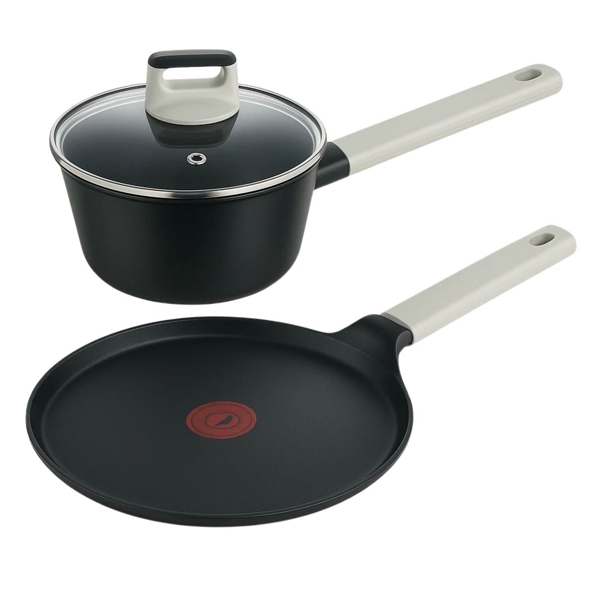 BERGNER - Set x3 Piezas Lines – Cacerola 16 cm + Panquequera 26 cm