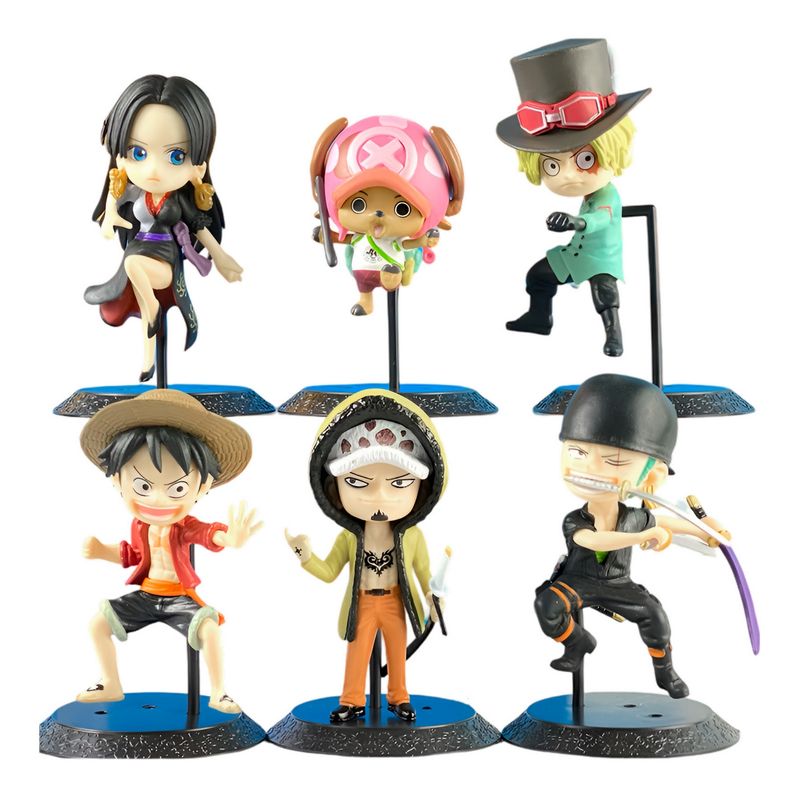 GENERICO - Figura Coleccionable Anime One Piece X 6 Personajes