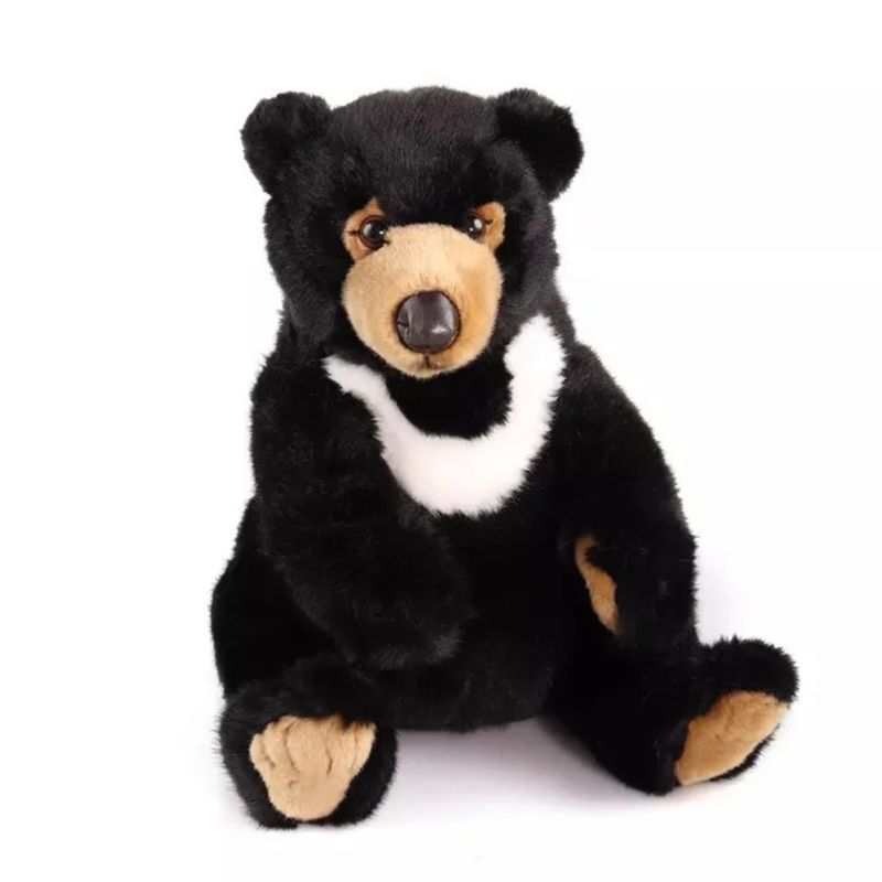GENERICO - PELUCHE  OSO ASIATICO  NEGRO 22CM