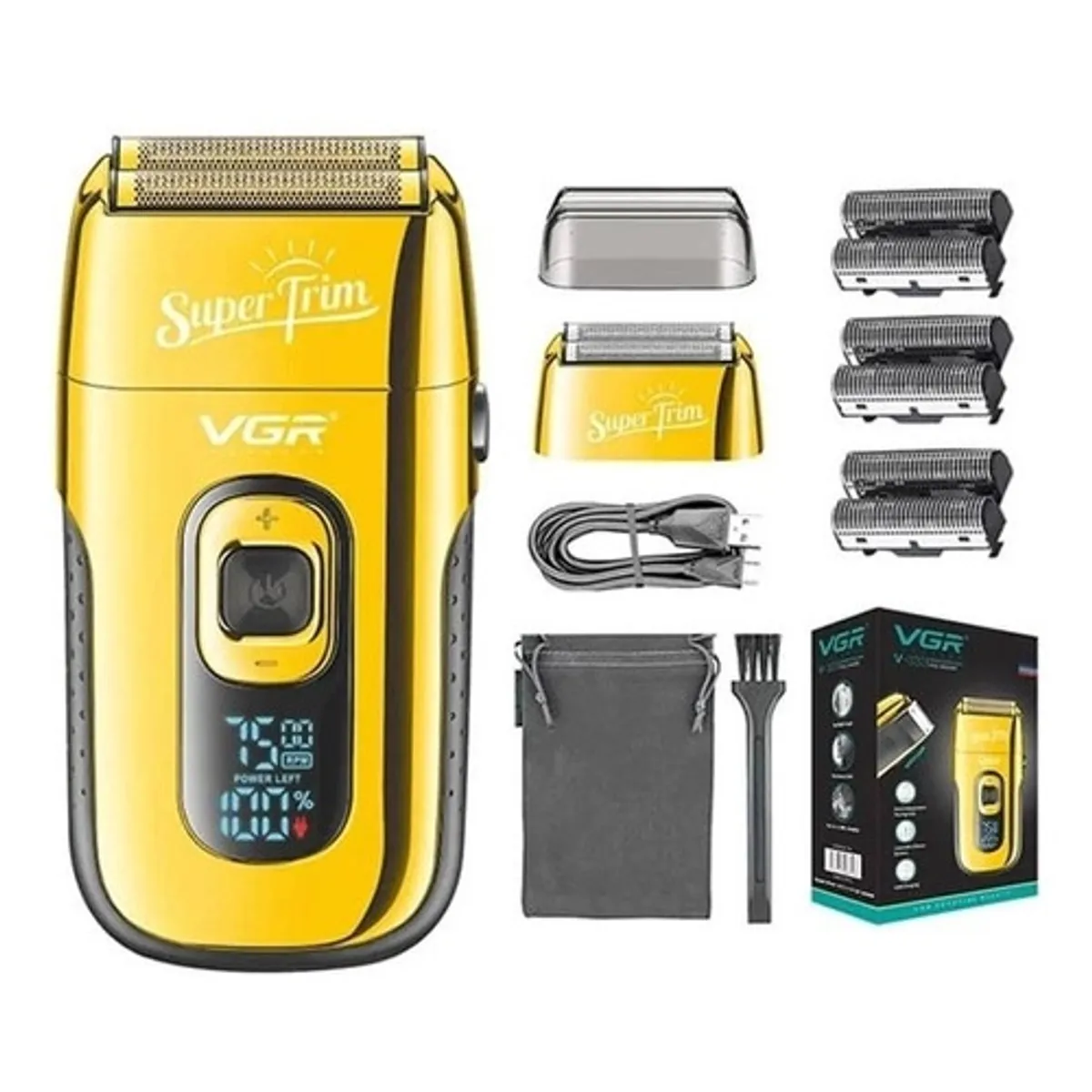 VGR - Máquina De Afeitar Rasuradora Shaver Super Trim V-332