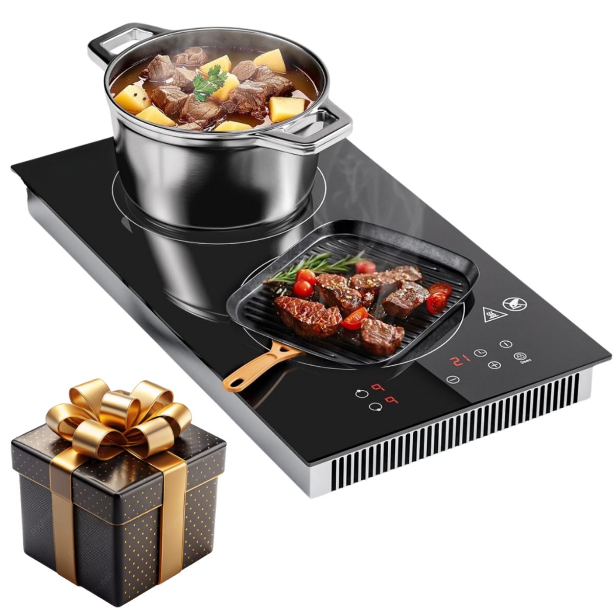 RENAHOUSE - Estufa Induccion Empotrar Vertical 1000w + Regalo