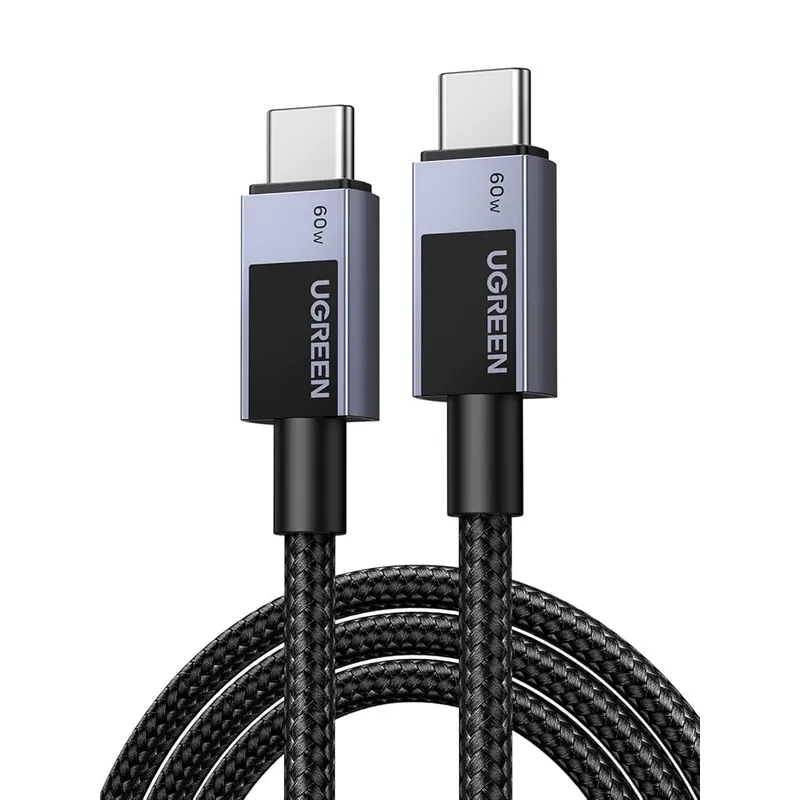 UGREEN - Cable Ugreen Trenzado C a C 1m Negro