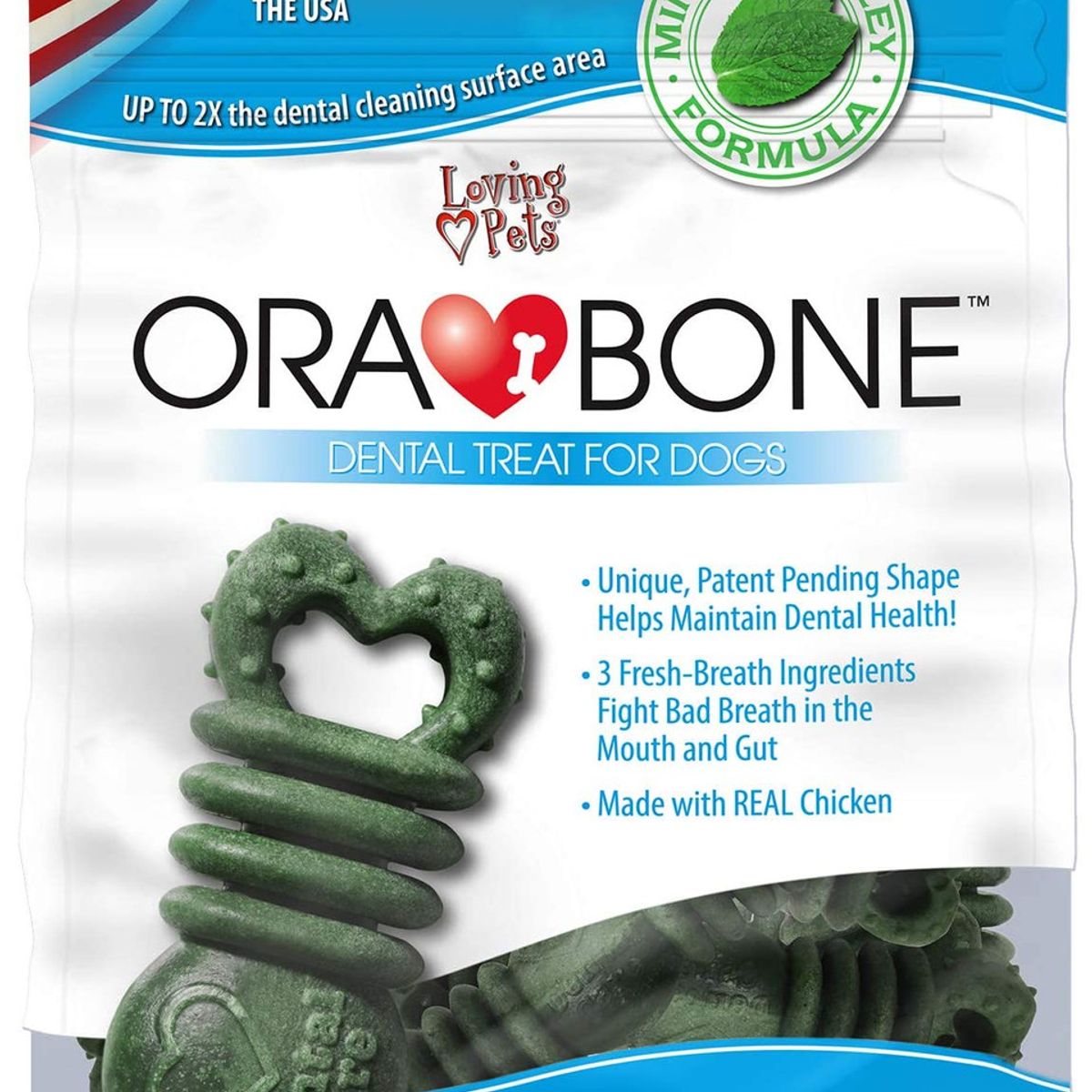 GENERICO - Ora-bone Snacks Dentales 397grs - Bolsa x23unds