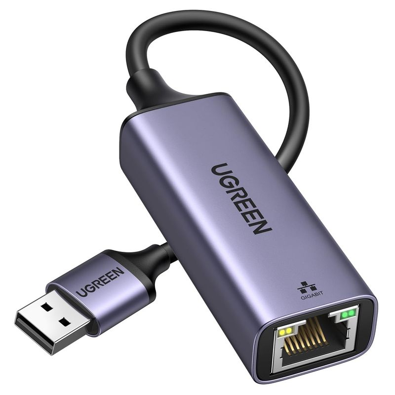 UGREEN - Adaptador USB 3.0 a RJ45 Ethernet 1 Gbps Cable Red Gigabit LAN