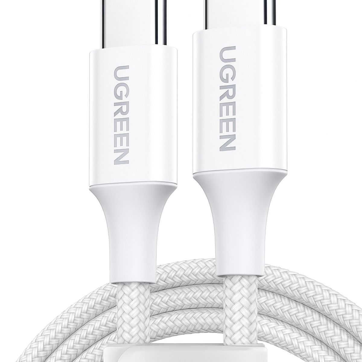 UGREEN - Cable Ugreen Trenzado C a C 1m Blanco