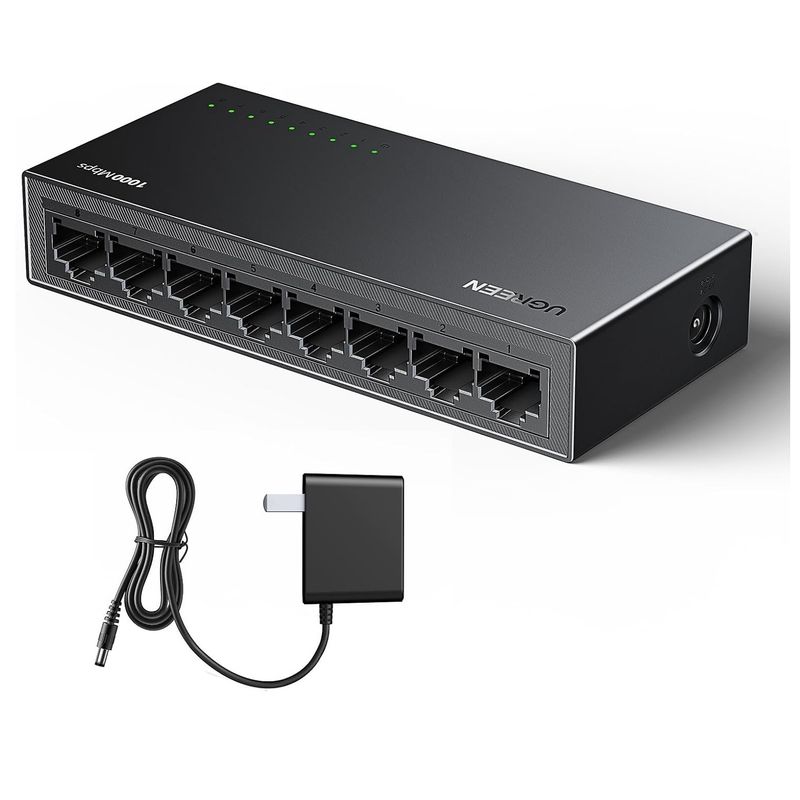 UGREEN - Switch de Escritorio 8 Puertos Gigabit Divisor Ethernet RJ45