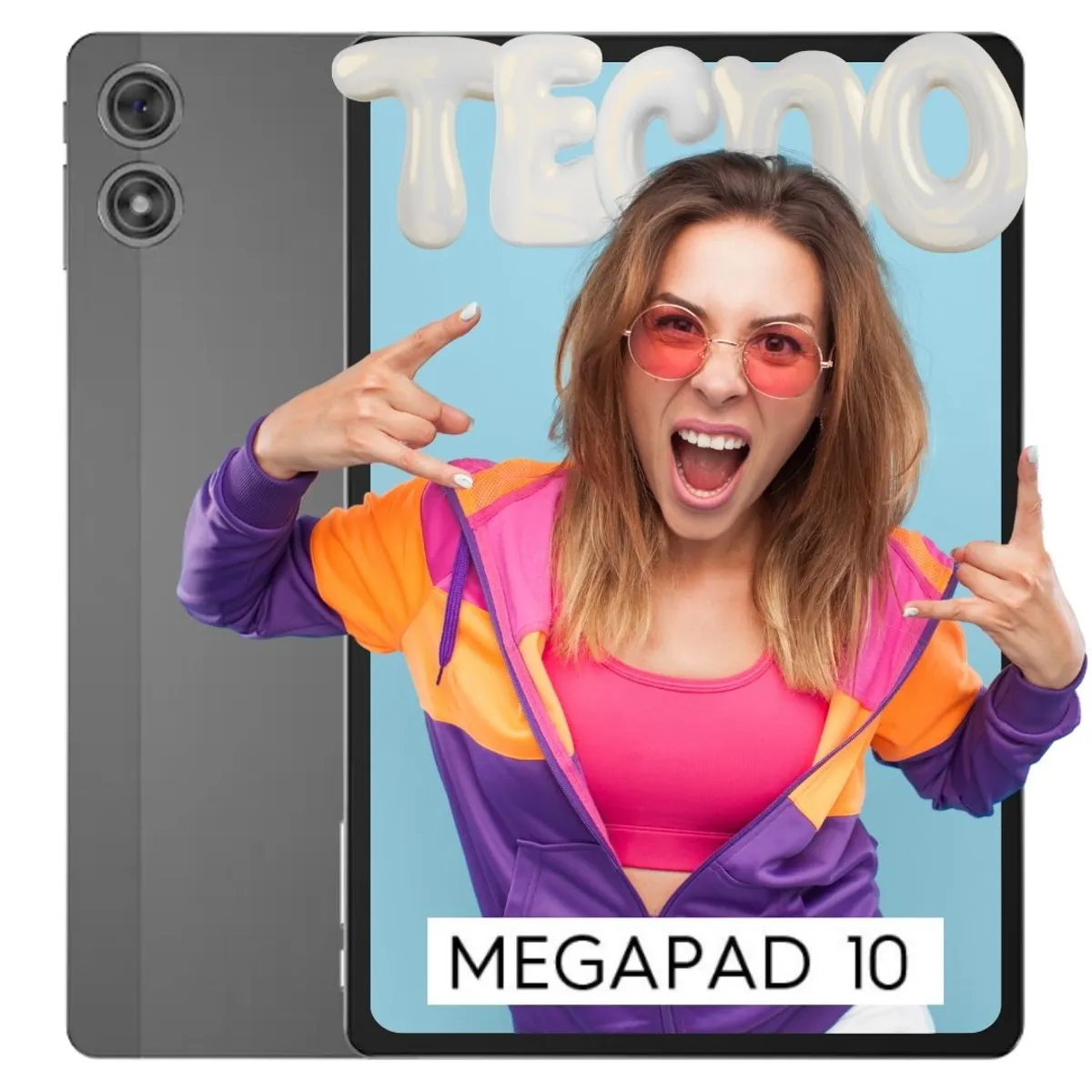 TECNO MOBILE - Tablet Tecno MEGAPAD 10 De 256GB/4+4GB - Negro