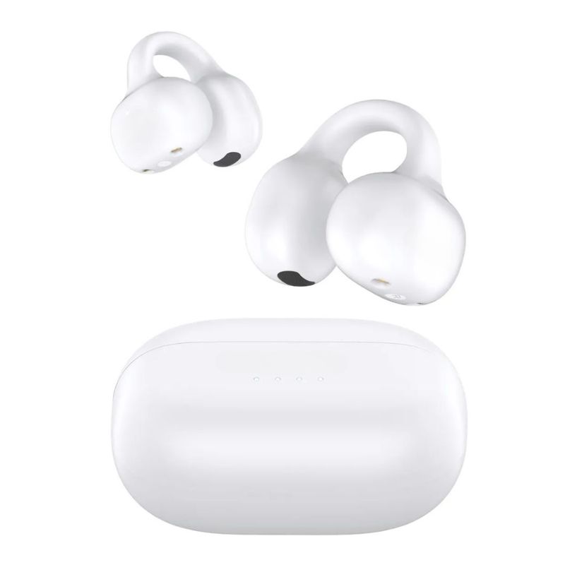 DANKI - Audifonos Inalambricos Bluetooth Ganchos Sujecion Horas Bateria Blanco