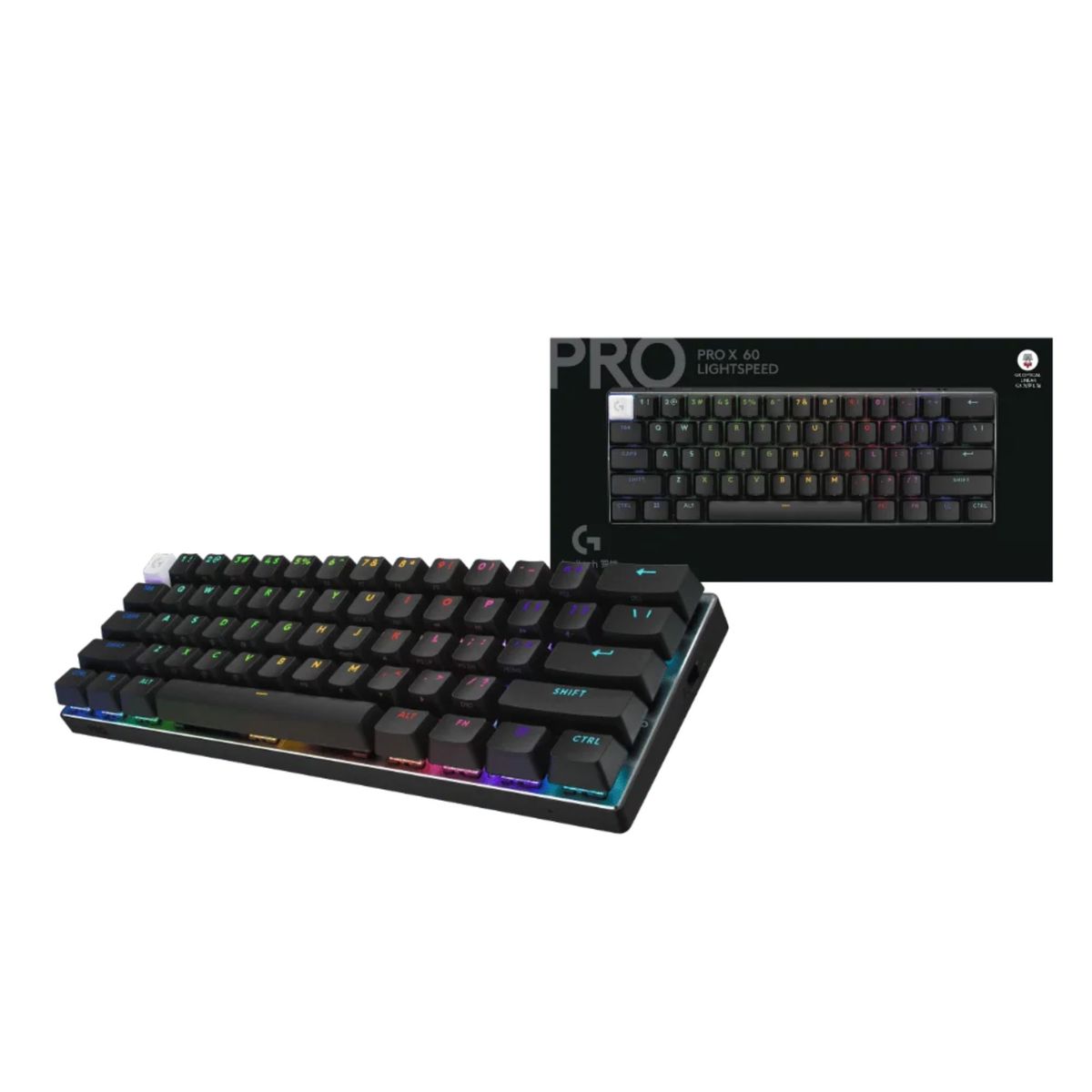 LOGITECH - Teclado Gamer Pro X TKL Lightspeed Wireless Negro