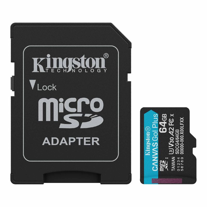KINGSTON - Memoria micro sd 64gb Kingston canvas Plus sdcg4 200mbs