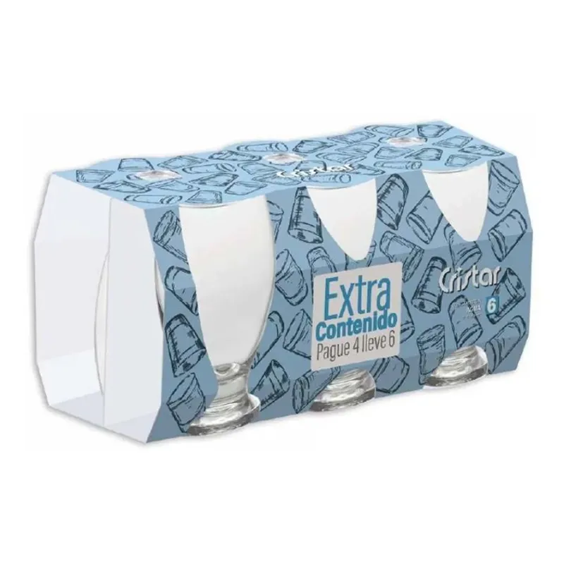 CRISTAR - Set X6 Unidades de Copa Lexington Agua Cristar 0506CL6PR