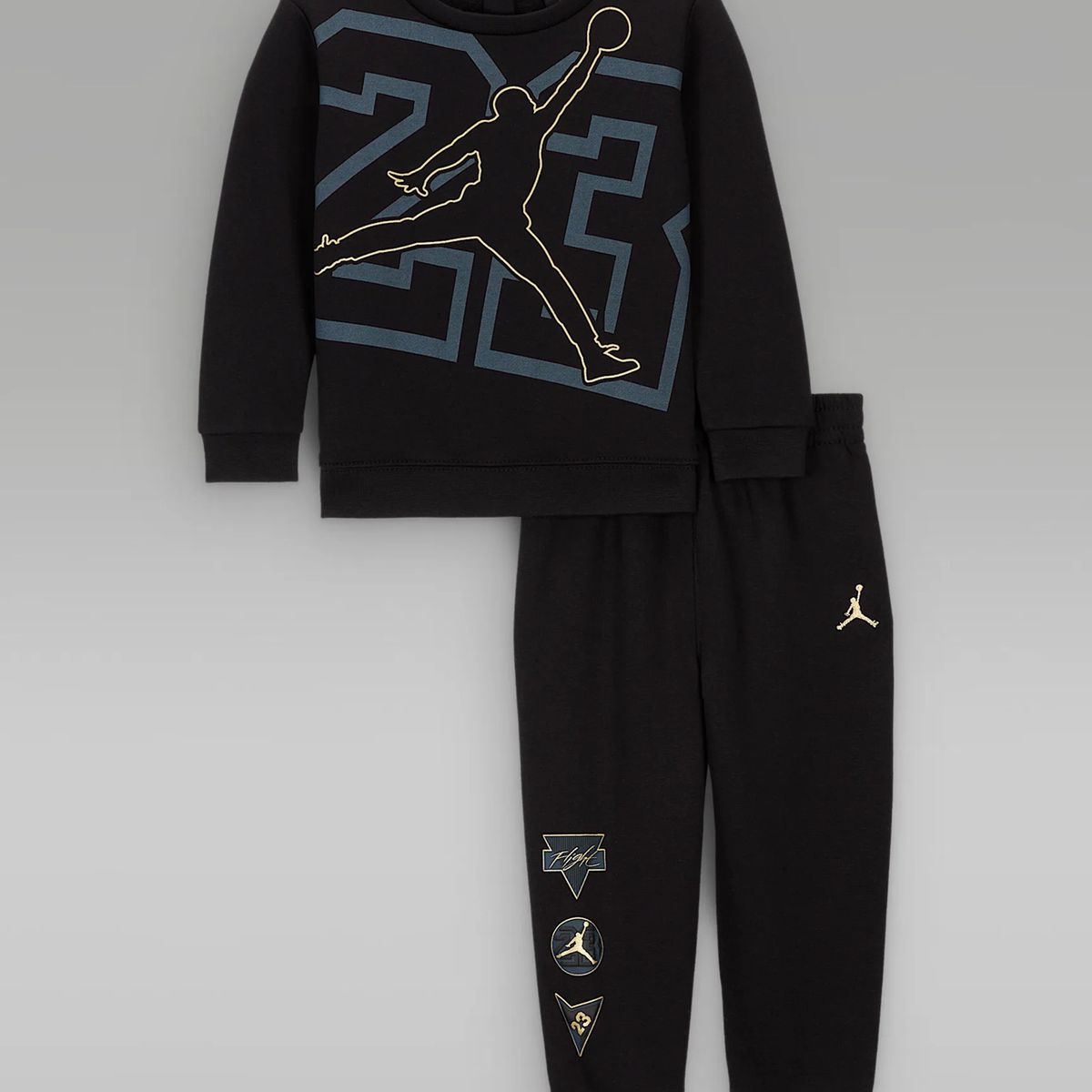 NIKE - Conjunto Nike Niño Jordan JDB See Me Shine 75D547-023 Negro 2-4A