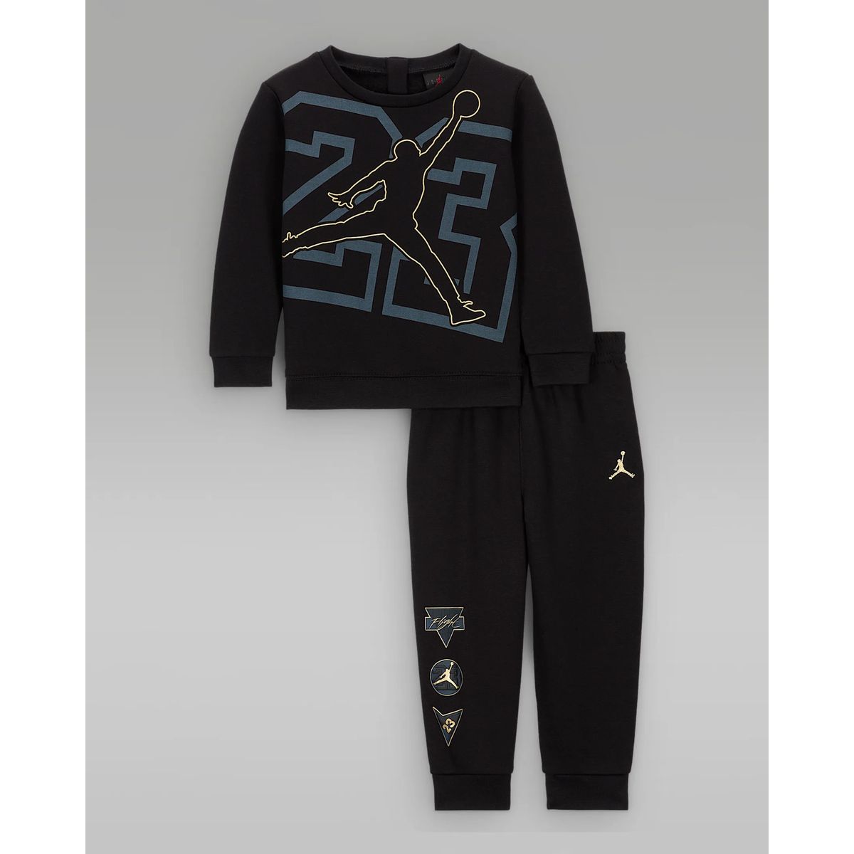 NIKE - Conjunto Nike Niño Jordan JDB See Me Shine 75D547-023 Negro 2-4A