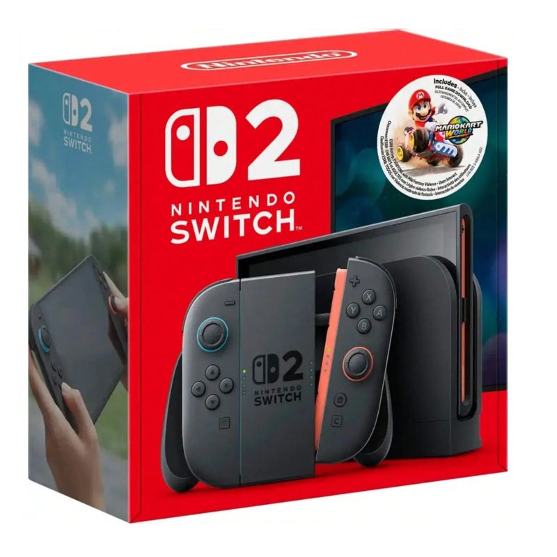 NINTENDO SWITCH - Consola Nintendo Switch 2 Versión Hong Kong + Mario Kart WORLD