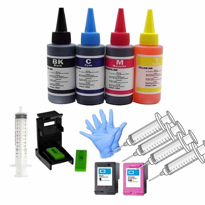 GENERICO - Kit Para Recargar Cartuchos Ref 664 662 46 703 667 60 21 60