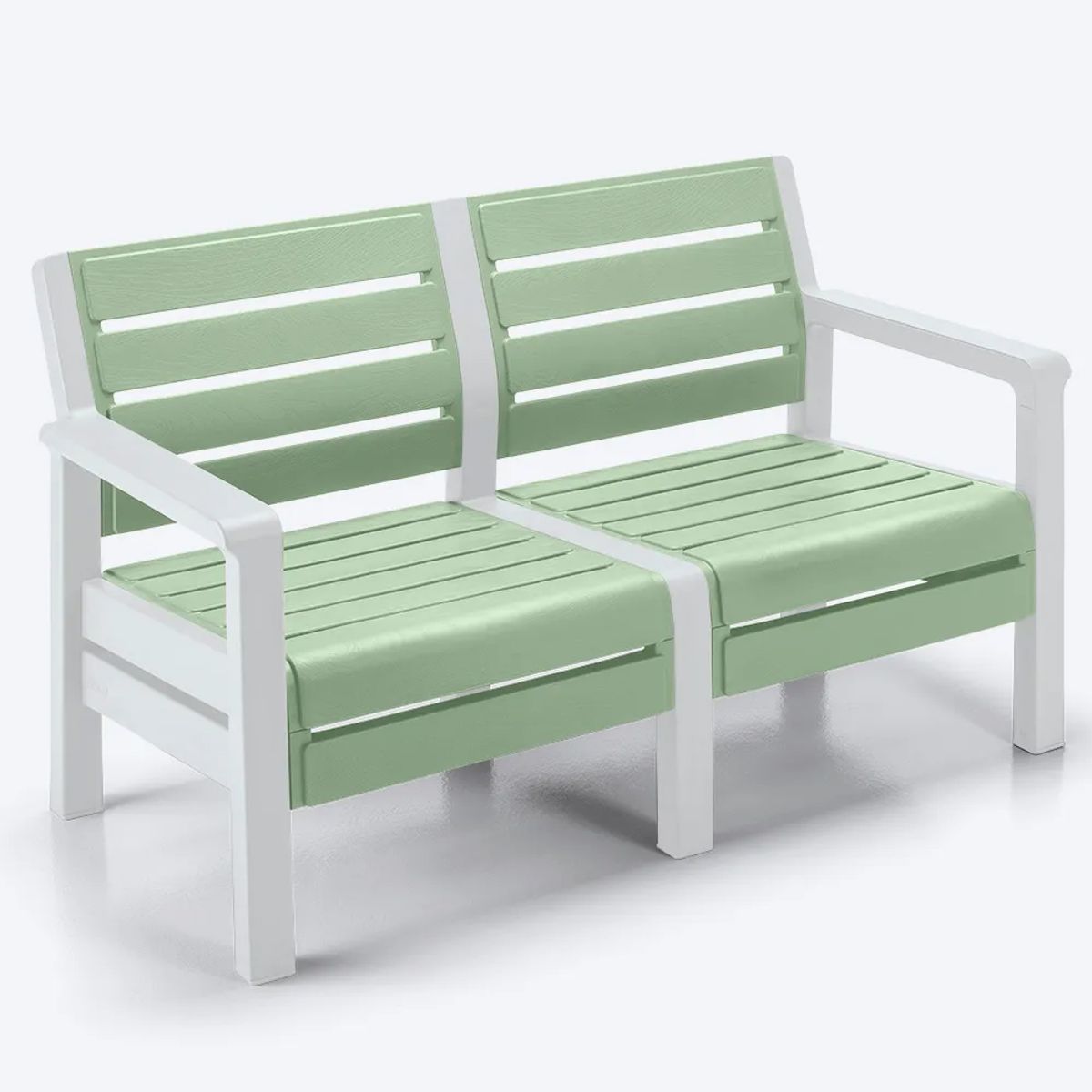 RIMAX - Sofá Doble Barú Rimax Verde - Blanco