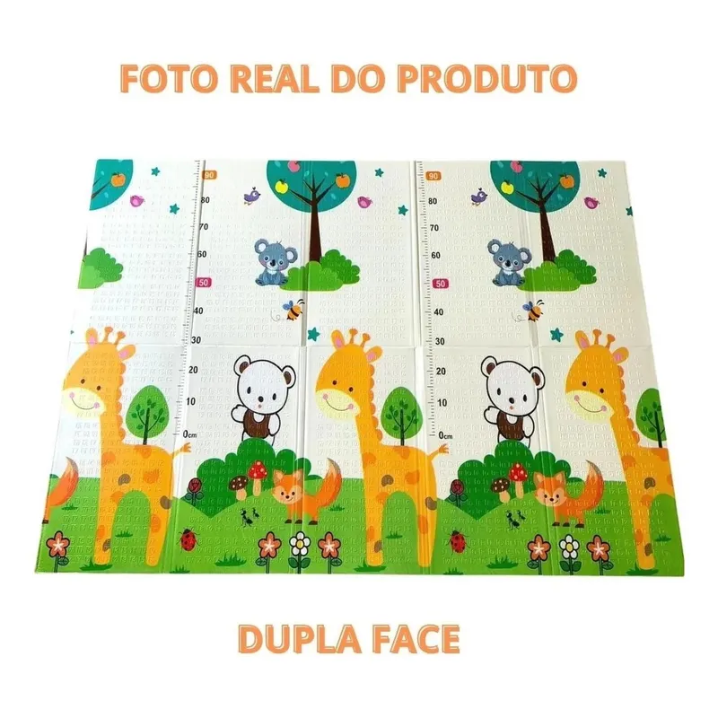 GENERICO - Tapete Alfombra Plegable Reversible Antigolpes Para Niños