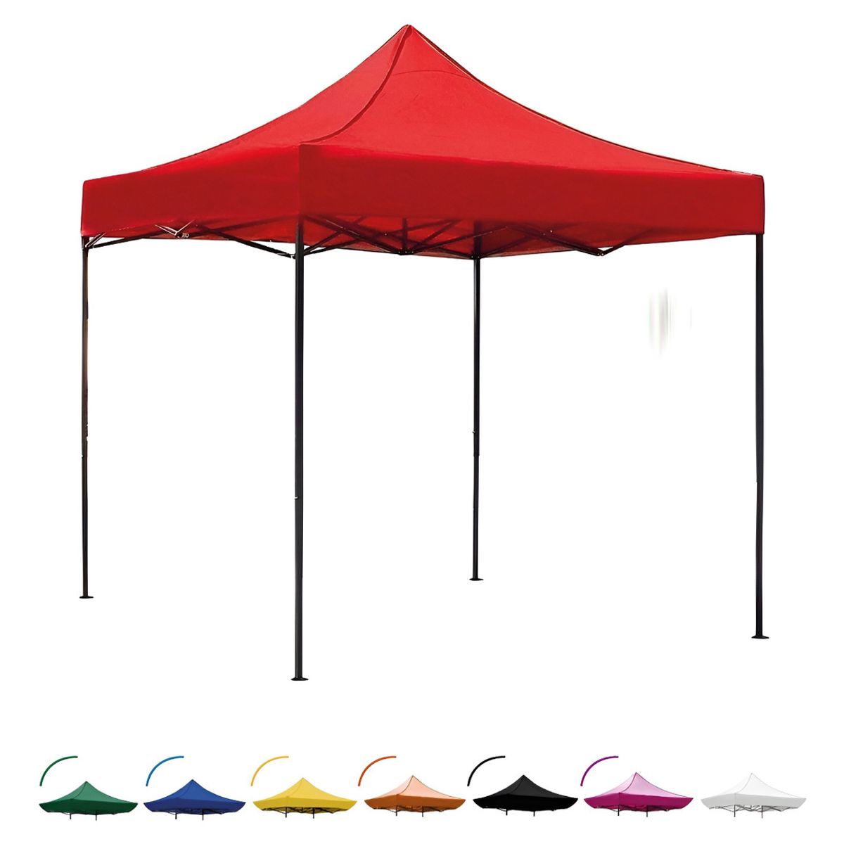 JARDIMEX - Toldo Carpa 3x3 Roja Reforzada Para Eventos Jardines