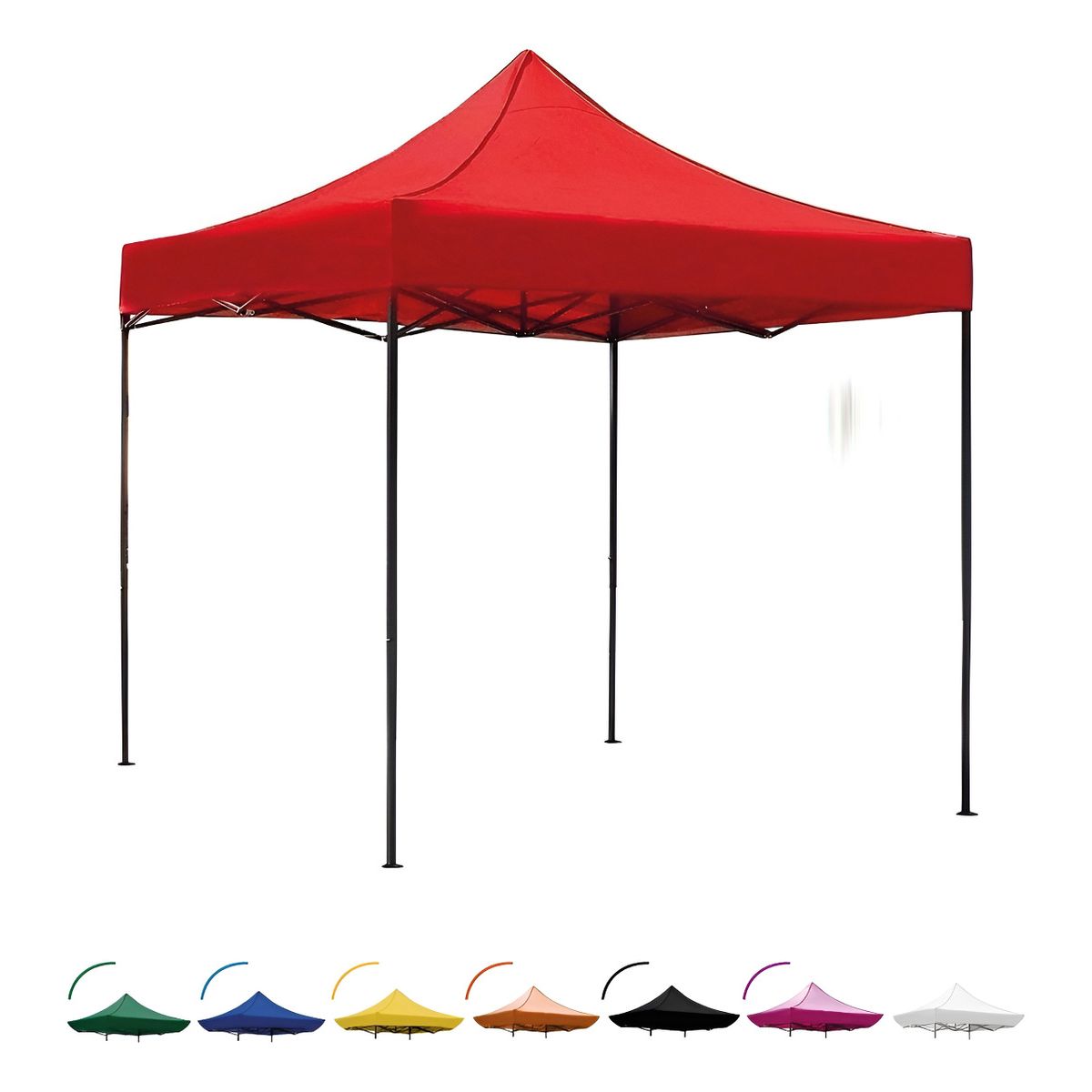 JARDIMEX - Toldo Carpa 3x3 Roja Reforzada Para Eventos Jardines