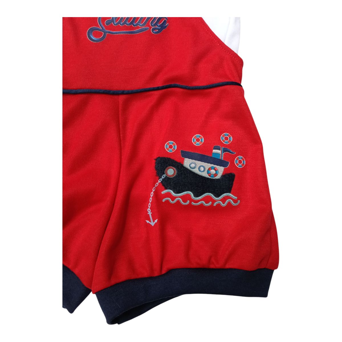 BABY MAS - CONJUNTO OVEROL NIÑO TL 3 A 6 MESES MARINERO