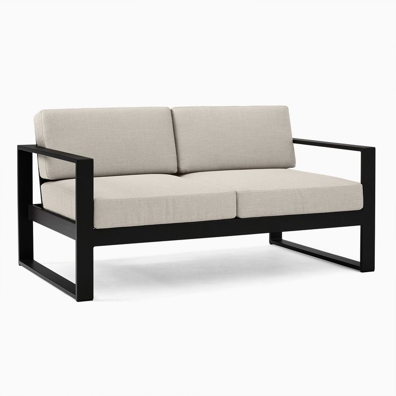 SOFA MARKET - Sofa de Exterior y Terraza Danika 3 Puestos Tela Beige
