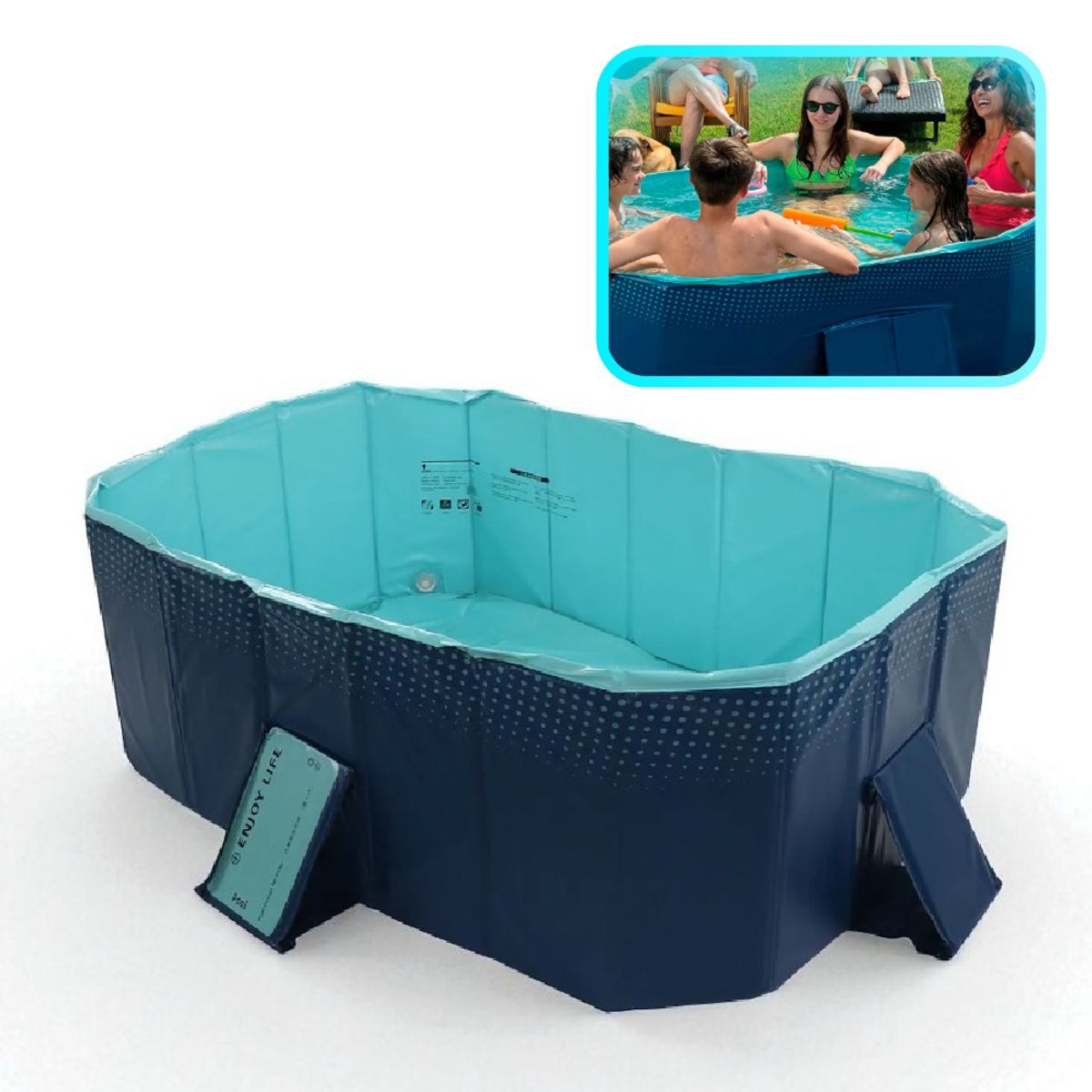TV NOVEDADES - Piscina Express Plegable Portátil Para 8 Personas Foldable