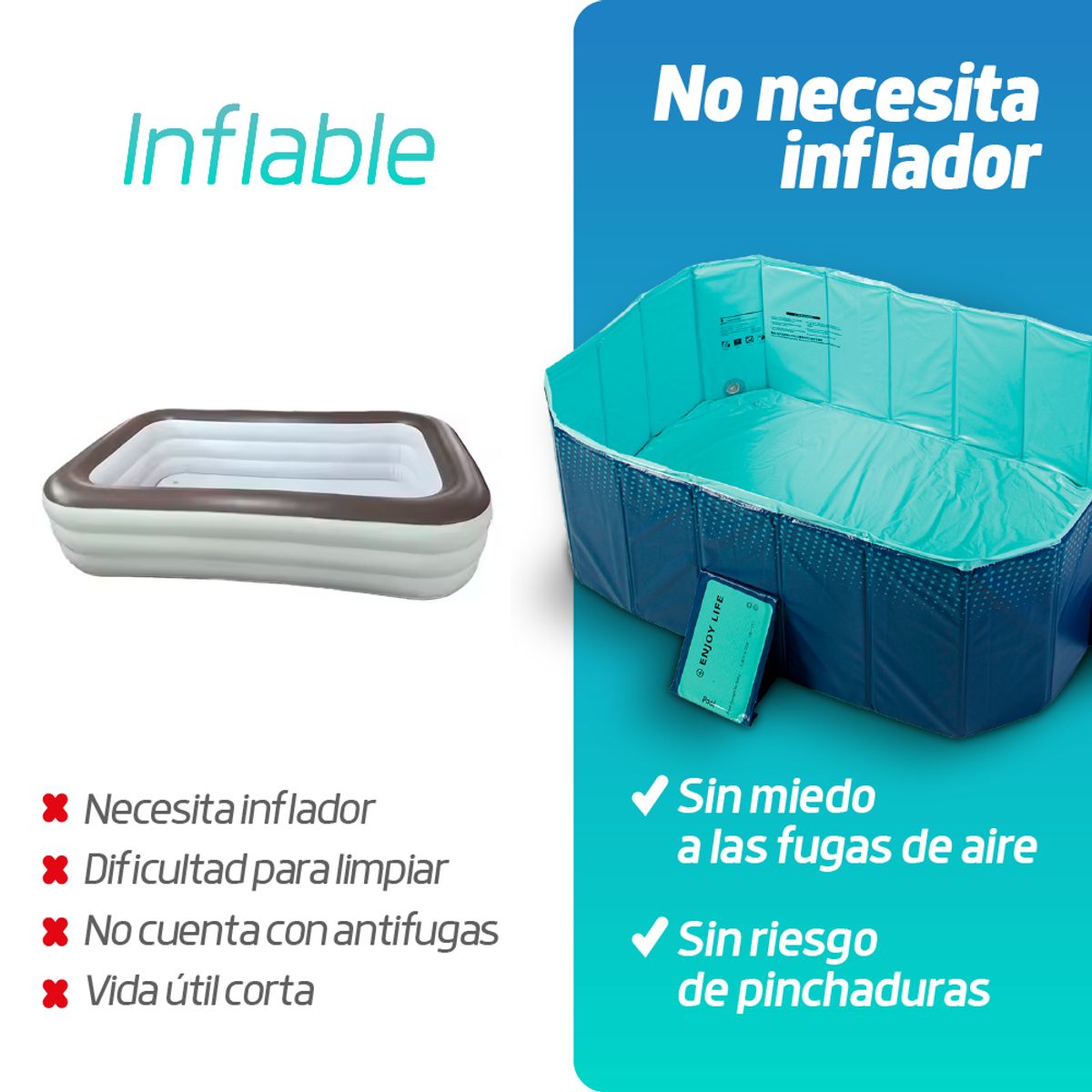 TV NOVEDADES - Piscina Express Plegable Portátil Para 8 Personas Foldable