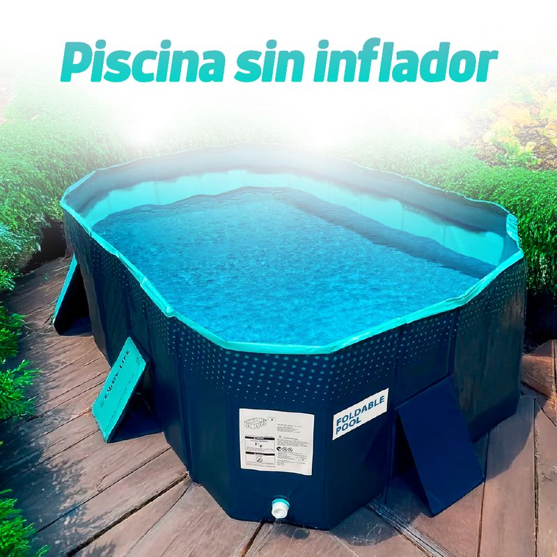TV NOVEDADES - Piscina Plegable Portátil Sin Inflado 1000 L Foldable Pool Grande