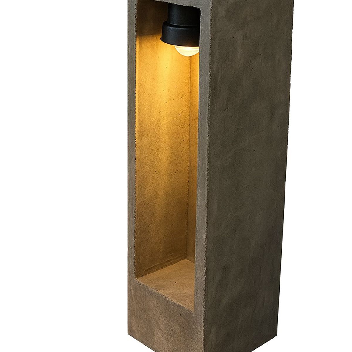 VETTA HOME - Bolardos Concreto iluminación 60 cm alto x 15 cm ancho x 15 de produndidad