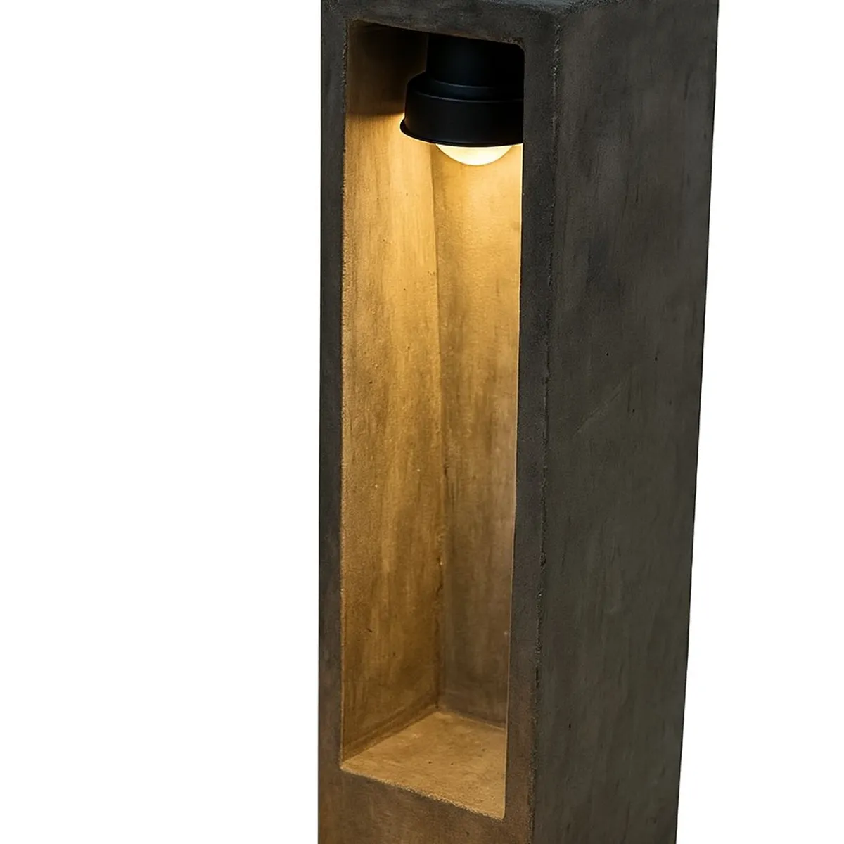 VETTA HOME - Bolardos Concreto iluminación 60 cm alto x 15 cm ancho x 15 de produndidad