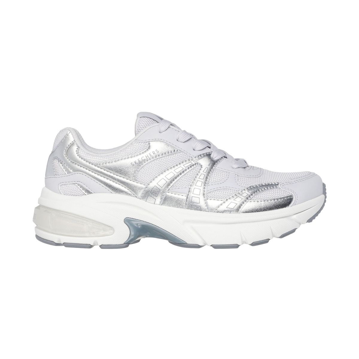 SKECHERS - Tenis Skechers Street para Mujer Shadow Memory Foam Color Gris Plata