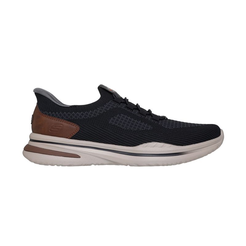 SKECHERS - Tenis Skechers USA Street Wear Hombre Norlan Slip-Ins Negro