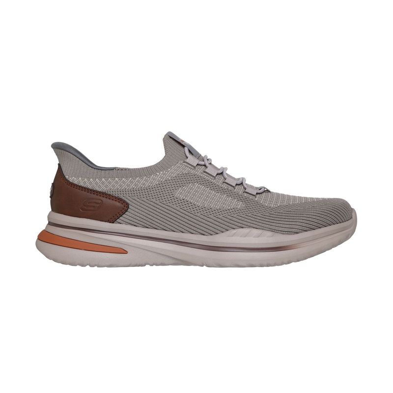 SKECHERS - Tenis Skechers USA Street Wear para Hombre Slip-Ins Color Taupe