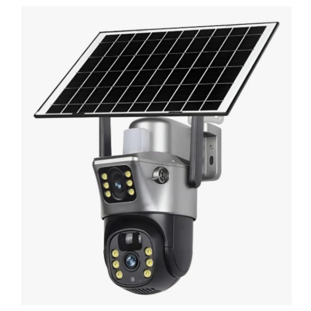 GENERICO - Camara Tipo Domo Solar Wifi Doble Lente Tp-15 Exteriores