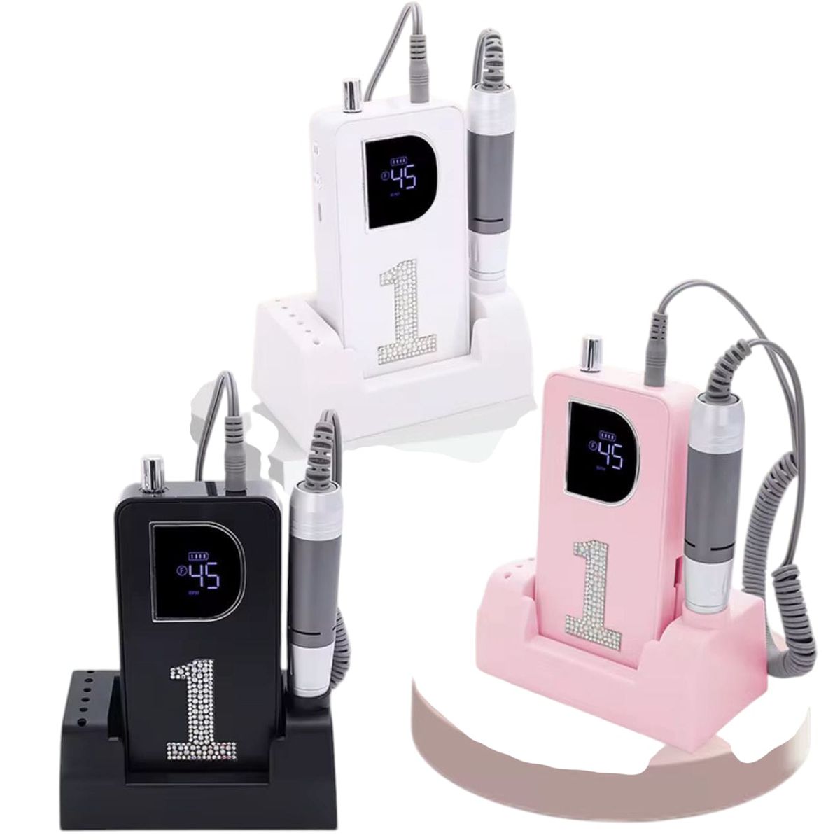 GENERICO - Drill Pulidor de Uñas Inalámbrico 45000RPM