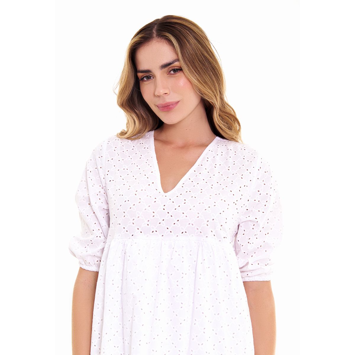 BELIFE - Vestido ojalillo