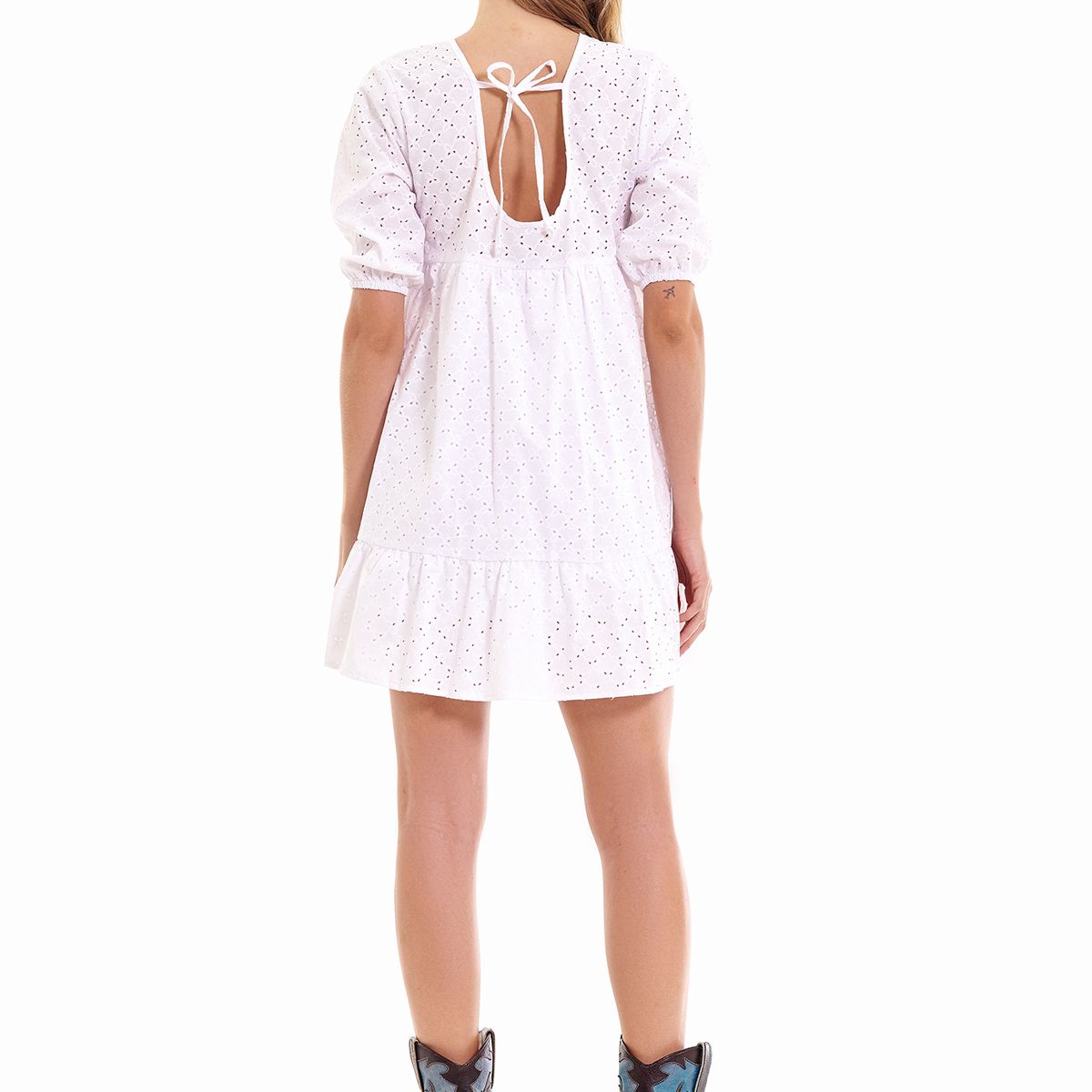 BELIFE - Vestido ojalillo