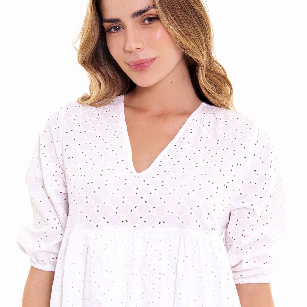 BELIFE - Vestido ojalillo