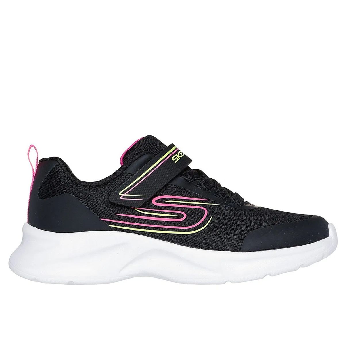 SKECHERS - Tenis Skechers Infante Dynamatic 303577L-BKHP Negro Rosado
