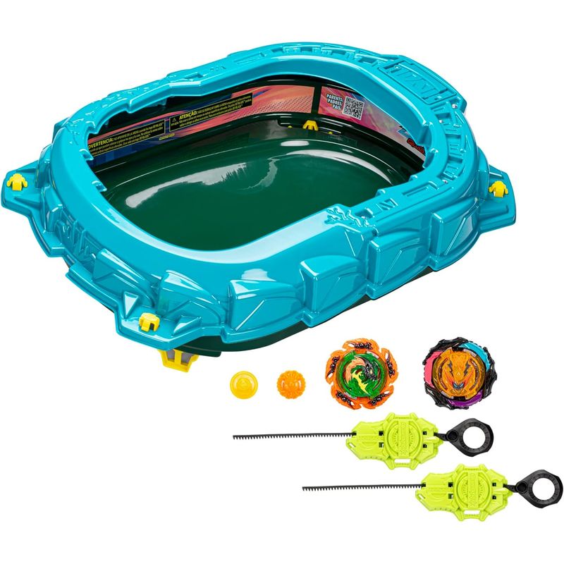 BEYBLADE - Beyblade Estadio Batalla Burst Quadstrike Light Luces