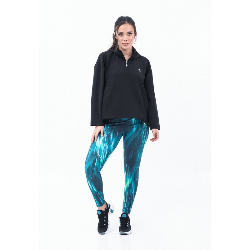 BELIFE - Chaqueta deportiva negra para mujer