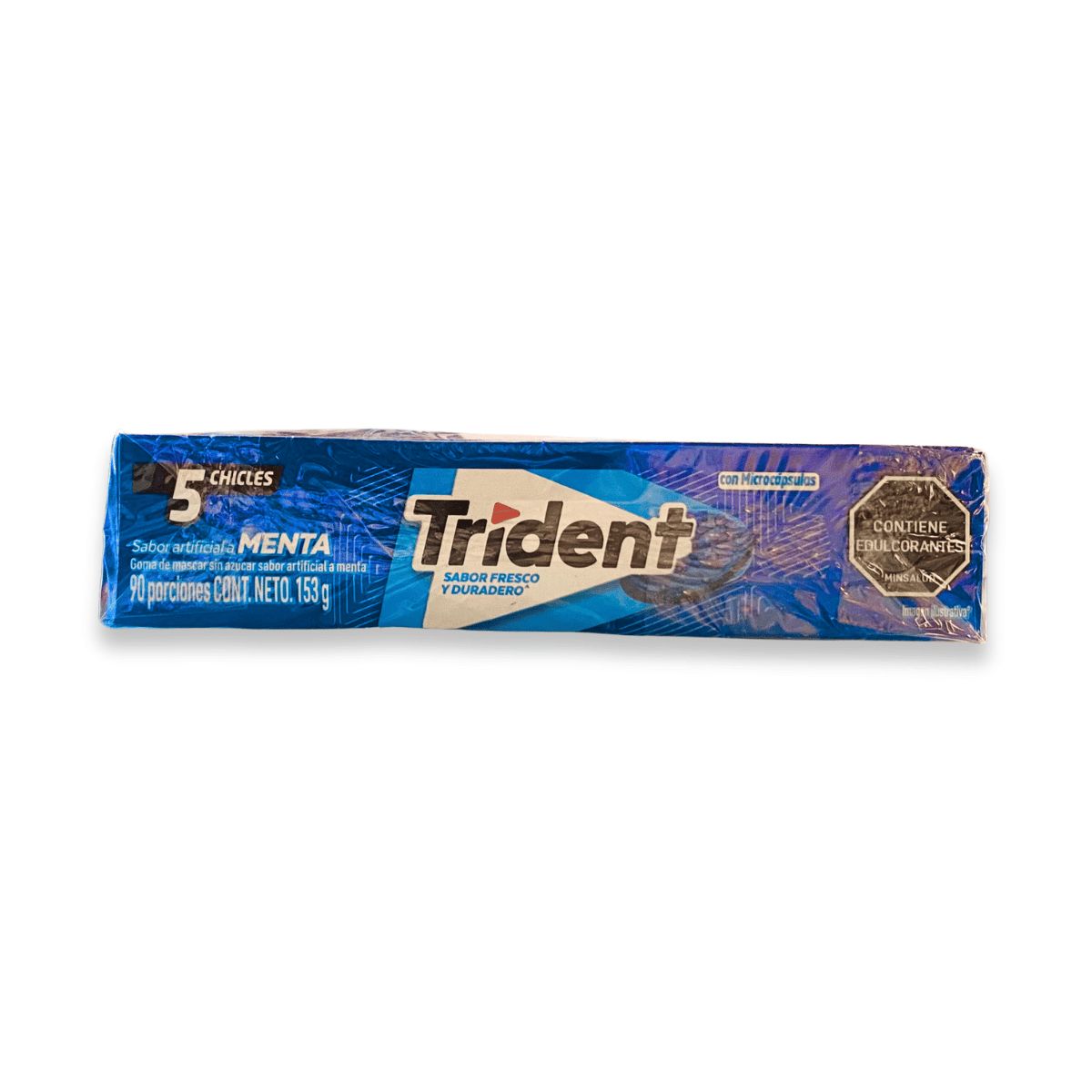 ADAMS - Chicle Trident Menta Caja Azul 18 Unidades