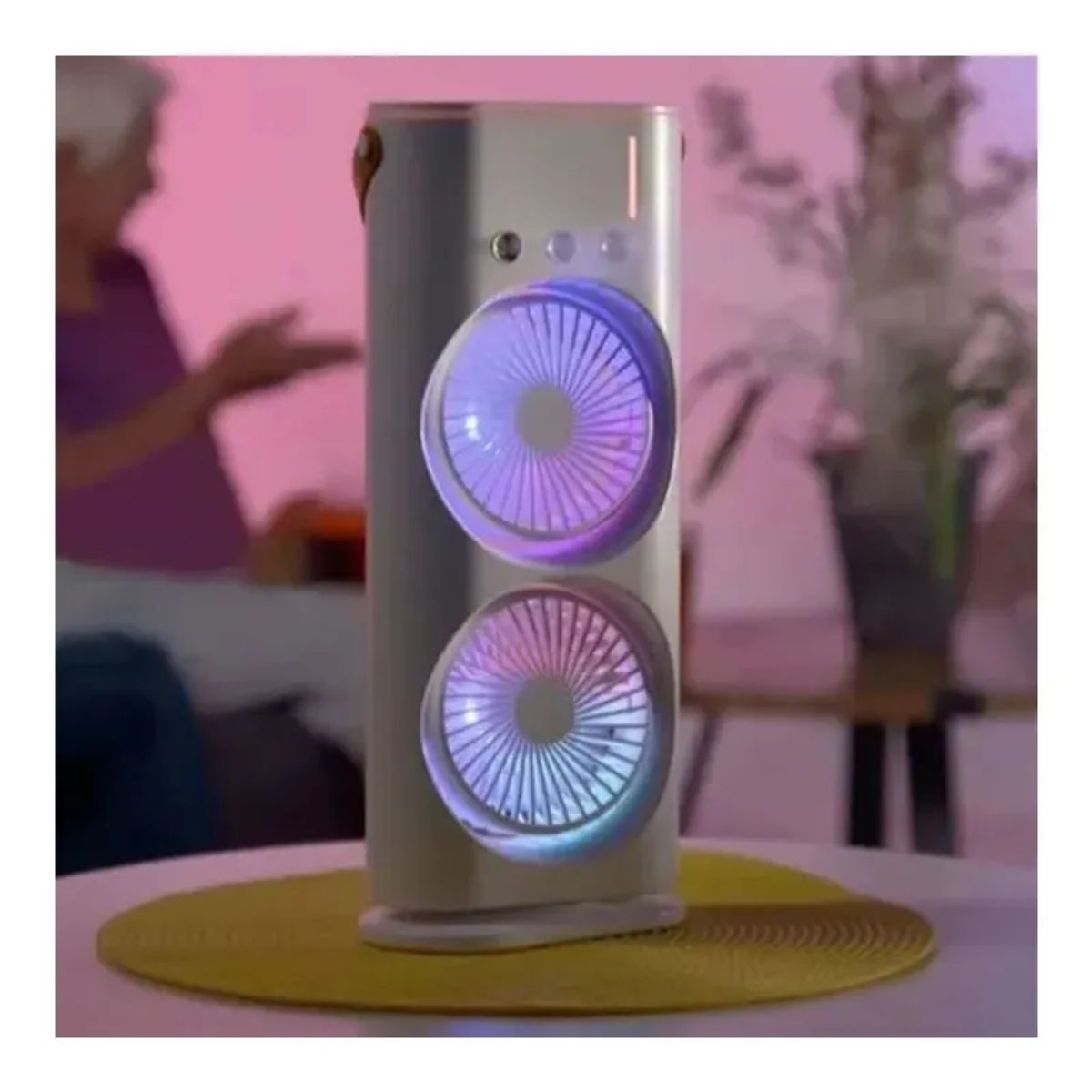 GENERICO - Ventilador Doble De Torre Humidificador Aire Acondicionado