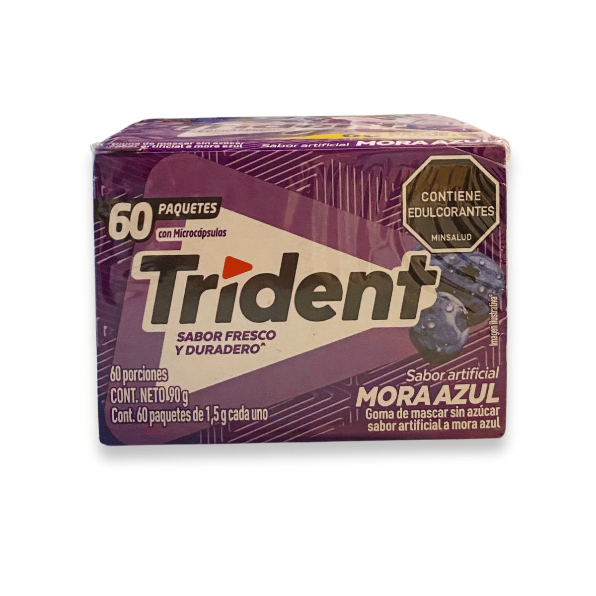 ADAMS - Chicle Trident X60und Mora Azul